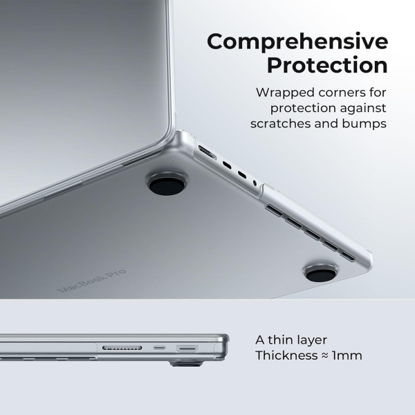 EooCoo MacBook Pro M4 Uyumlu Klf (14 in)-Matte Clear