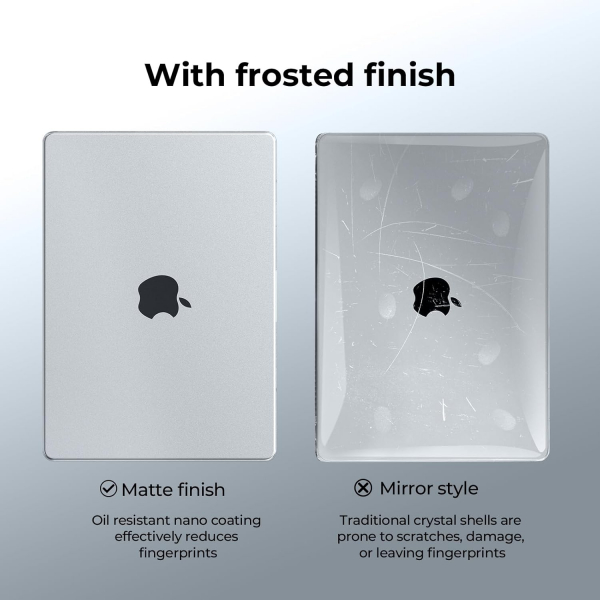 EooCoo MacBook Pro M4 Uyumlu Klf (14 in)-Matte Clear