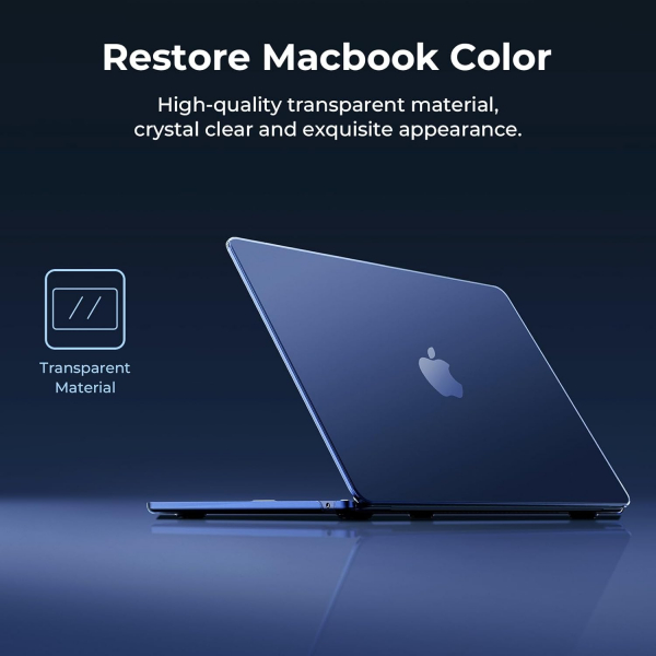 EooCoo MacBook Pro M4 Uyumlu Klf (13 in)-Crystal Midnight 