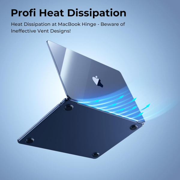 EooCoo MacBook Pro M4 Uyumlu Klf (13 in)-Crystal Midnight 