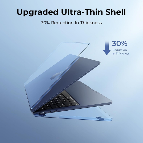 EooCoo MacBook Pro M4 Uyumlu Klf (13 in)-Crystal Midnight 