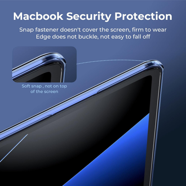 EooCoo MacBook Pro M4 Uyumlu Klf (13 in)-Crystal Midnight 