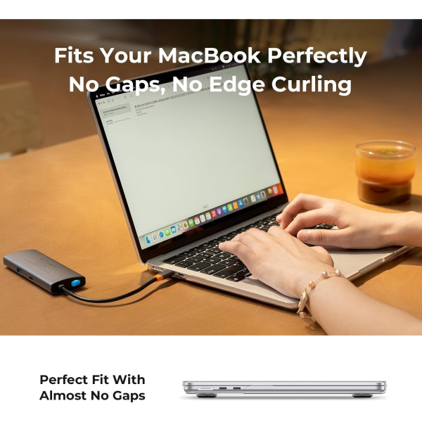 EooCoo MacBook Pro M4 Uyumlu Klf (13 in)-Crystal Clear