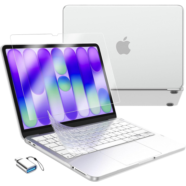 EooCoo Mat Sert MacBook Neo Laptop K�l�f Seti-Matte Clear