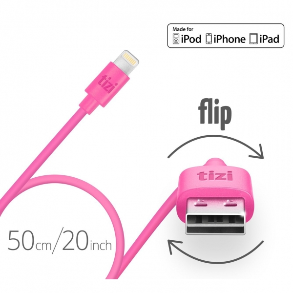 Equinux Flip Lightning Kablo-Pink