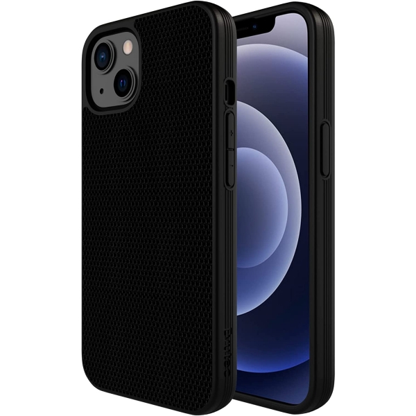 Evutec AERGO Serisi iPhone 13 Balistik Klf (MIL-STD-810G)-Black