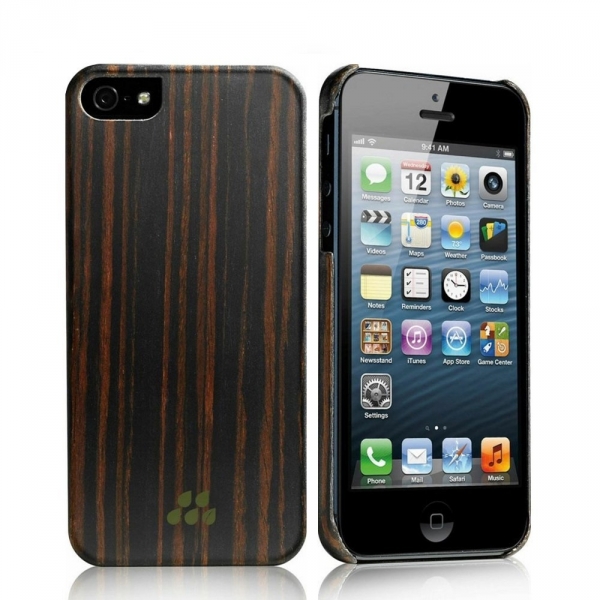 Evutec Apple iPhone 5/5S Wood S K�l�f-Ebony