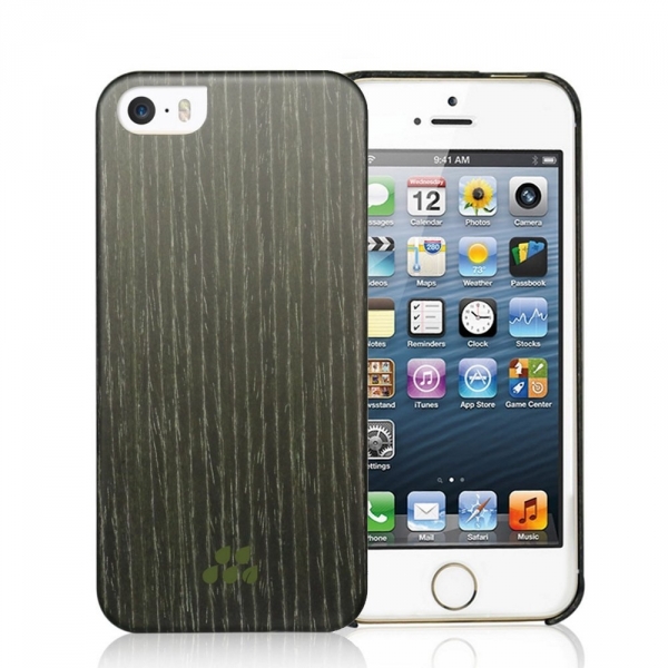 Evutec Apple iPhone 5/5S Wood S K�l�f-Black Apricot