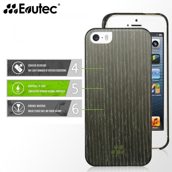 Evutec Apple iPhone 5/5S Wood S Klf-Black Apricot