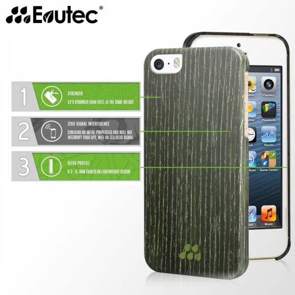 Evutec Apple iPhone 5/5S Wood S K�l�f-Black Apricot