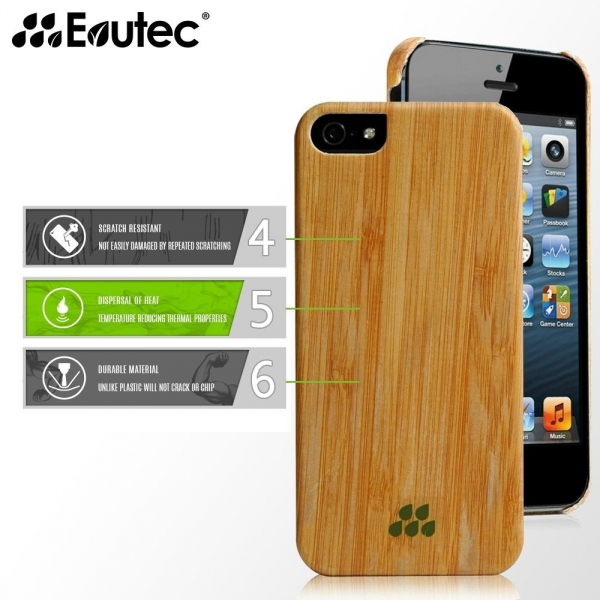 Evutec Apple iPhone 5/5S Wood S K�l�f-Bamboo