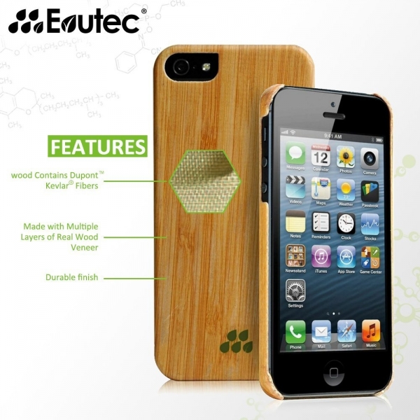 Evutec Apple iPhone 5/5S Wood S Klf-Bamboo