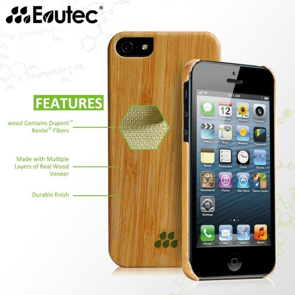 Evutec Apple iPhone 5/5S Wood S K�l�f-Bamboo
