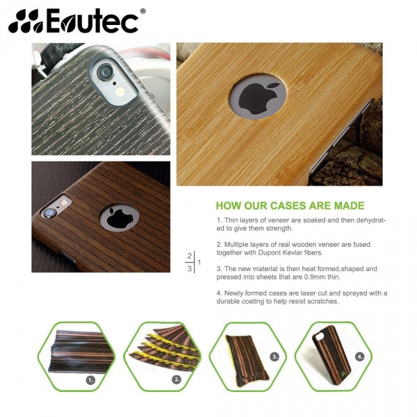 Evutec Apple iPhone 5/5S Wood S K�l�f-Bamboo