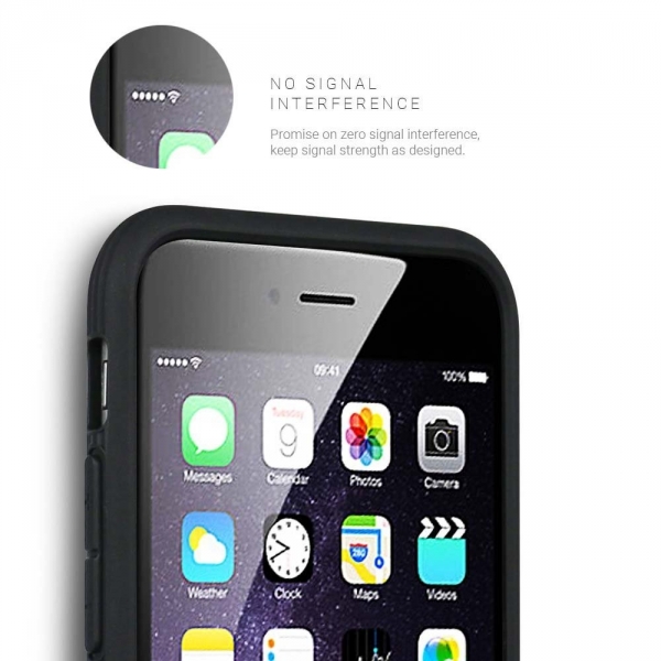 Evutec iPhone 7 Plus AERGO Balistik Ergonomik Klf (MIL-STD-810G)-Black