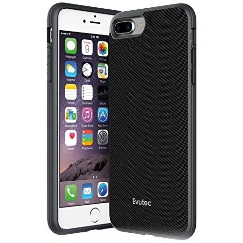 Evutec iPhone 7 Plus AERGO Balistik Ergonomik Klf (MIL-STD-810G)-Black