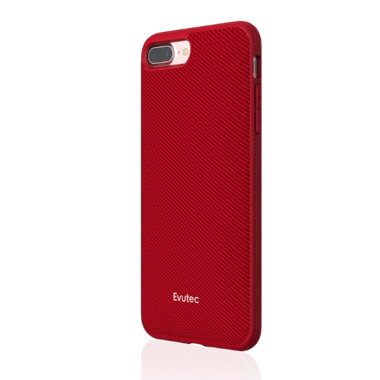 Evutec iPhone 7 Plus AERGO Balistik Ergonomik Klf (MIL-STD-810G)-Red