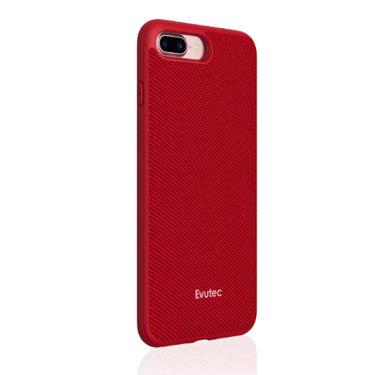 Evutec iPhone 7 Plus AERGO Balistik Ergonomik Klf (MIL-STD-810G)-Red