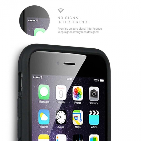 Evutec iPhone 7 Plus AER Ahap Desen Klf (Ara in Tutucu Dahildir)- Ebony