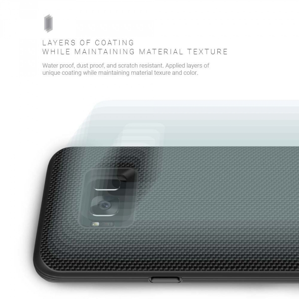 Evutec Galaxy S8 Plus AERGO Serisi Balistik Klf (MIL-STD-810G)-Black