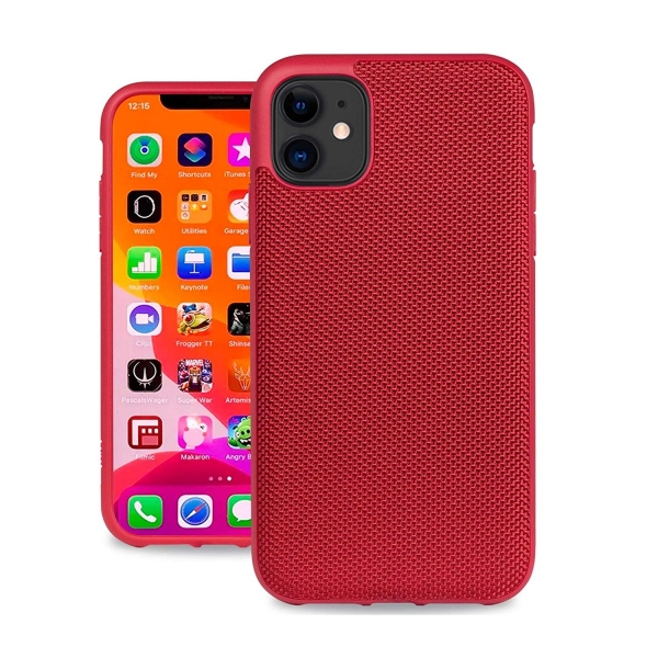 Evutec iPhone 11 AERGO Serisi Balistik Klf (MIL-STD-810G)-Red