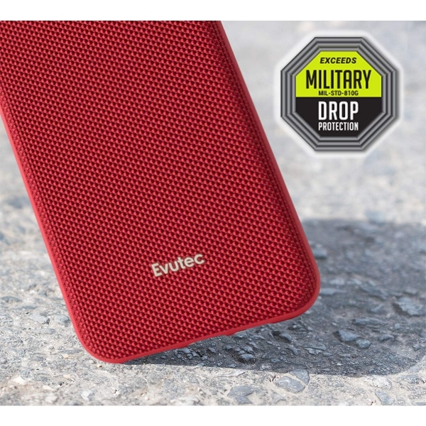 Evutec iPhone 11 Pro AERGO Serisi Balistik Klf (MIL-STD-810G)-Red