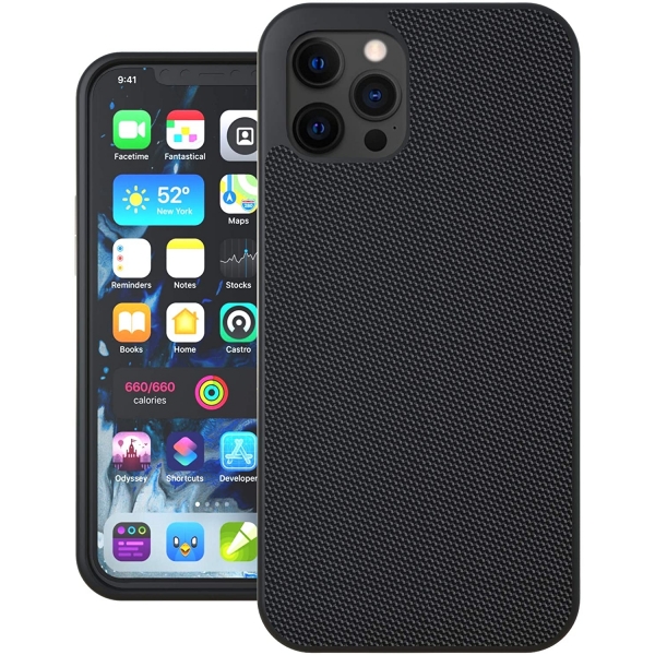 Evutec iPhone 12 AERGO Serisi Balistik Klf (MIL-STD-810G)-Black