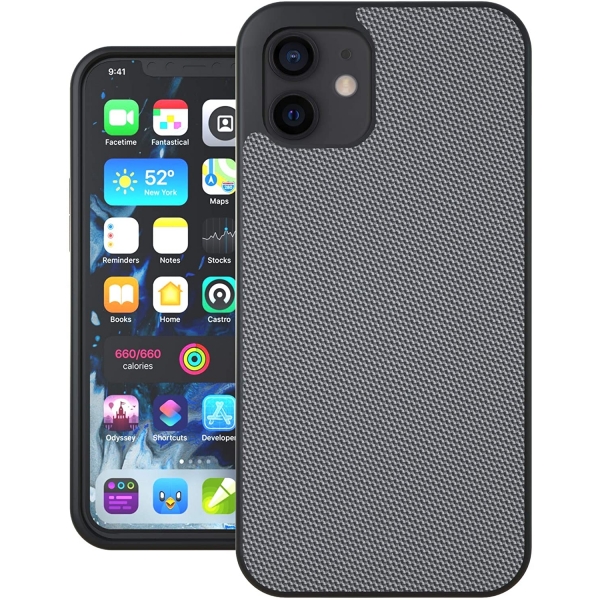 Evutec iPhone 12 Mini AERGO Serisi Balistik Klf (MIL-STD-810G)-Gray