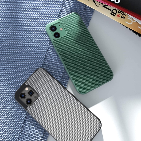 Evutec iPhone 12 Mini AERGO Serisi Balistik Klf (MIL-STD-810G)-Green
