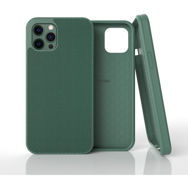 Evutec iPhone 12 Pro Max AERGO Serisi Balistik Klf (MIL-STD-810G)-Green