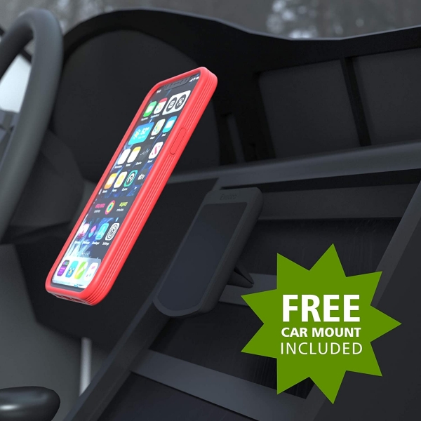 Evutec iPhone 12 Pro Max AERGO Serisi Balistik Klf (MIL-STD-810G)-Red
