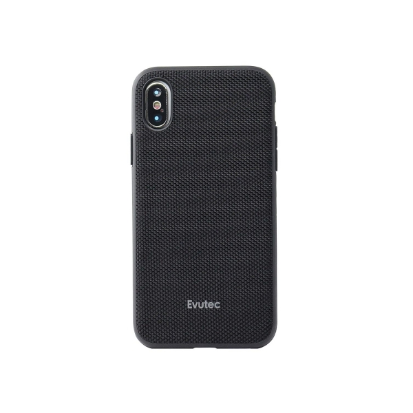 Evutec iPhone X AERGO Serisi Balistik Klf (MIL-STD-810G)-Black