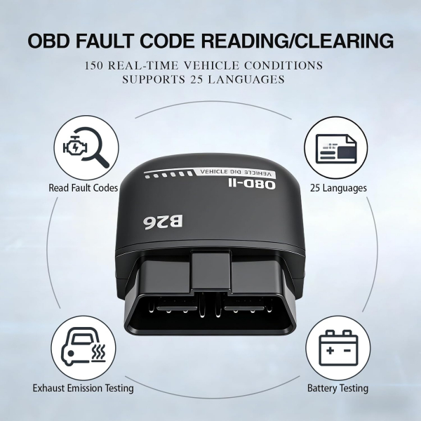 FERON�X B26 Bluetooth OBD2 Ara� Tan� Cihaz�