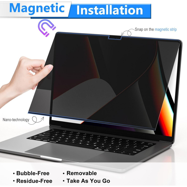 FILMEXT MacBook Pro M4 Privacy Ekran Koruyucu (14 in)