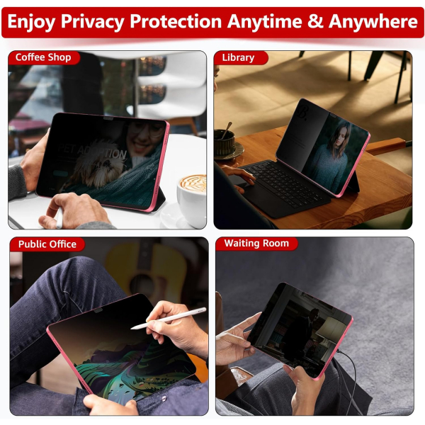 bersem iPad A16 Privacy Ekran Koruyucu
