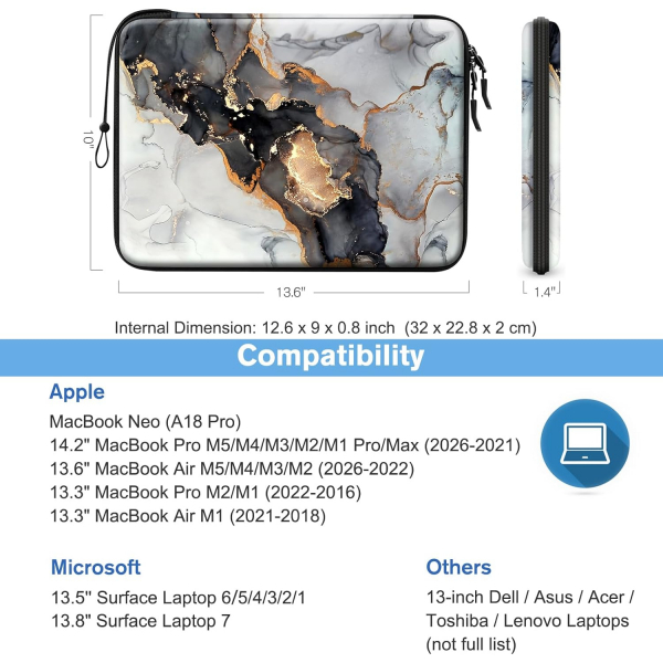 FINPAC MacBook Neo Laptop �antas� (13 in�)-cloudy marble