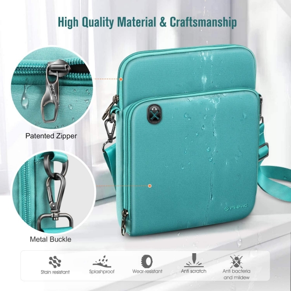 FINPAC Omuz Tablet antas (11 in)-Aqua Green