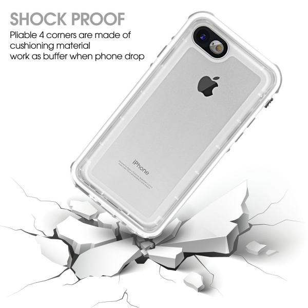 FITFORT iPhone 7 Su Ge�irmez K�l�f-Grey