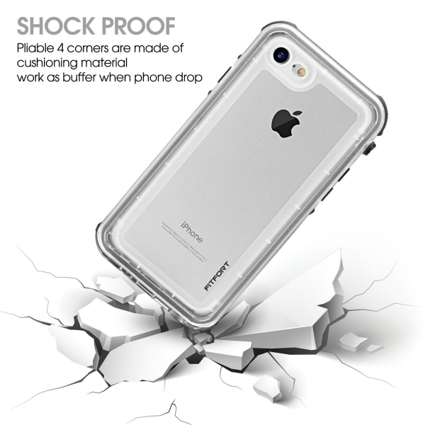 FITFORT iPhone 7 Su Ge�irmez K�l�f-Black