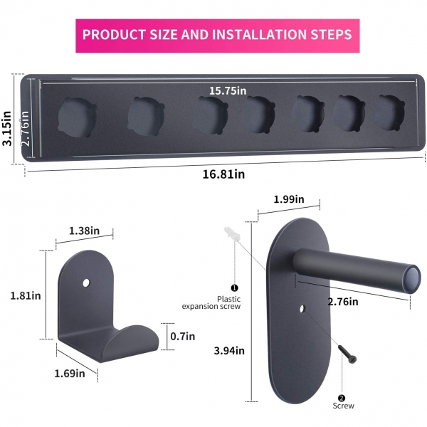 FLE Dyson Airwrap Styler Aksesuarlar iin Duvar Raf