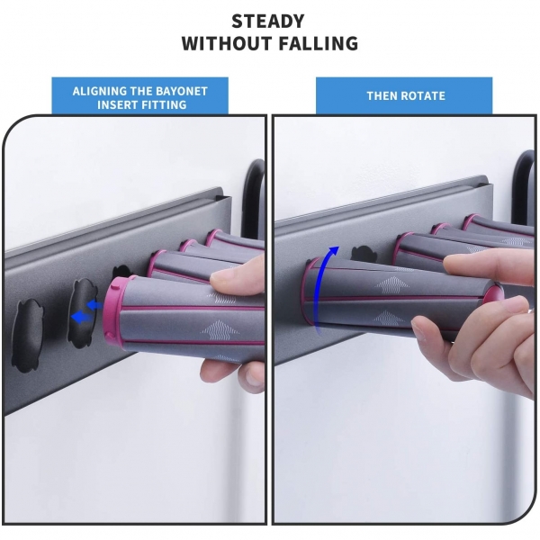 FLE Dyson Airwrap Styler Aksesuarlar iin Duvar Raf