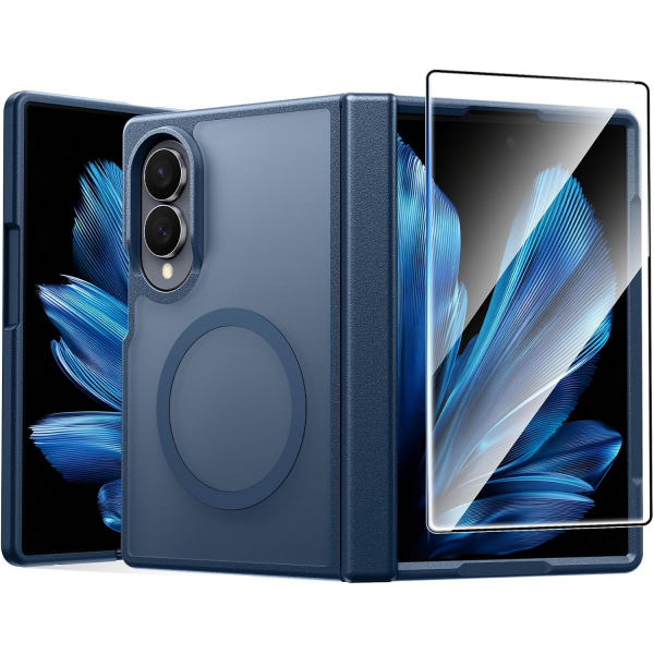 FNTCASE Galaxy Z Fold 8 K�l�f-Blue