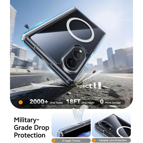 FNTCASE Galaxy Z Fold 8 K�l�f-Clear