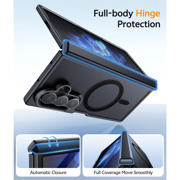 FNTCASE Galaxy Z Fold 8 Ultra K�l�f-Black
