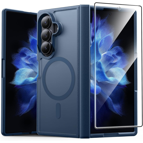 FNTCASE Galaxy Z Fold 8 Ultra K�l�f-Blue