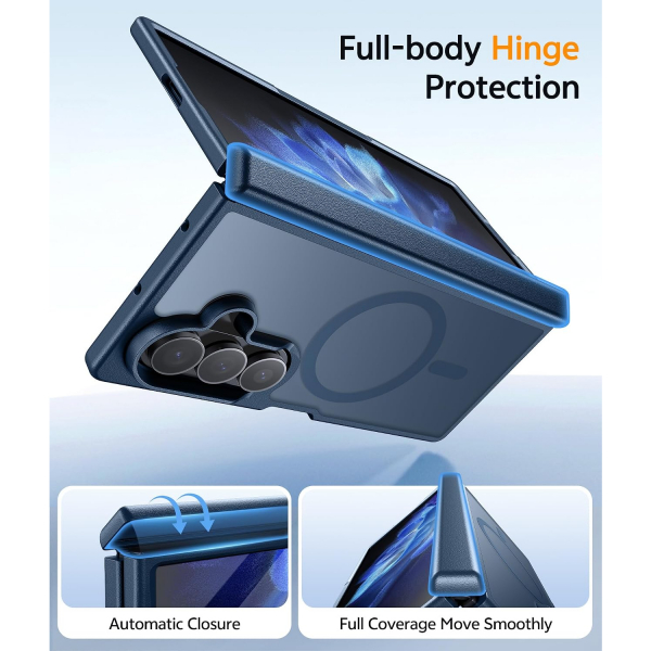 FNTCASE Galaxy Z Fold 8 Ultra K�l�f-Blue