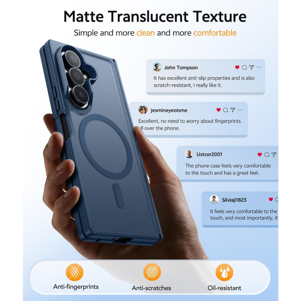 FNTCASE Galaxy Z Fold 8 Ultra K�l�f-Blue