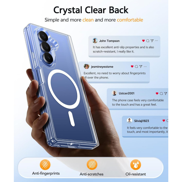 FNTCASE Galaxy Z Fold 8 Ultra K�l�f-Clear