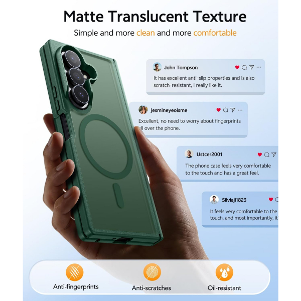 FNTCASE Galaxy Z Fold 8 Ultra K�l�f-Green