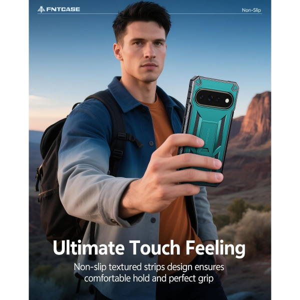 FNTCASE Google Pixel 11/11 Pro Korumal� Standl� K�l�f-Green
